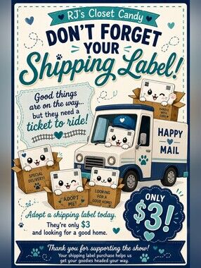 Prize Shipping Label